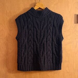 a new day Brown Cable Knit Turtleneck Sweater